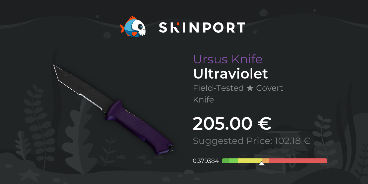 Ursus Knife | Ultraviolet (Field-Tested) - CS:GO - Skinport