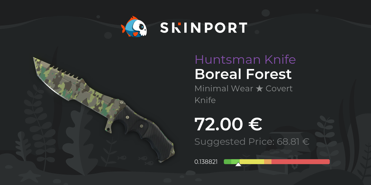 Huntsman Knife | Boreal Forest (Minimal Wear) - Counter-Strike 2 - Skinport