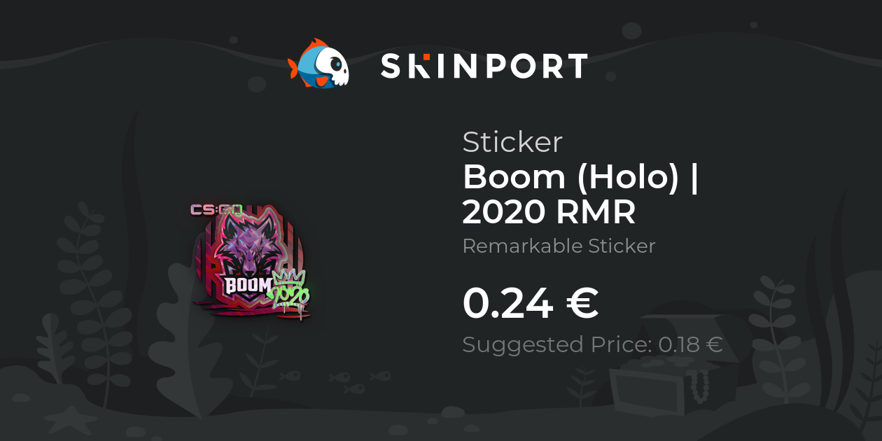 Sticker | Boom (Holo) | 2020 RMR - Counter-Strike 2 - Skinport