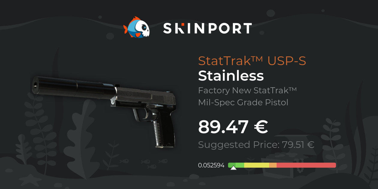 StatTrak™ USP-S | Stainless (Factory New) - Counter-Strike 2 - Skinport