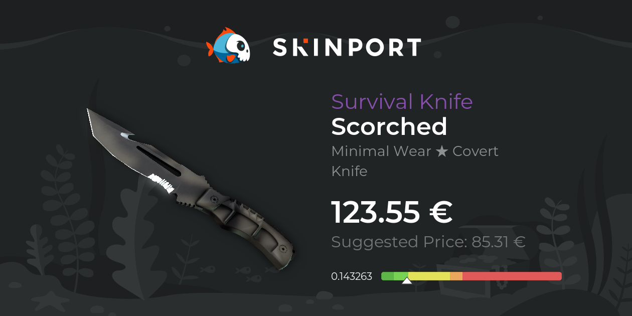 Survival Knife Scorched (Minimal Wear) CounterStrike 2 Skinport