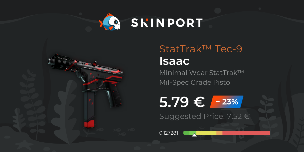 StatTrak™ Tec9 Isaac (Minimal Wear) CounterStrike 2 Skinport