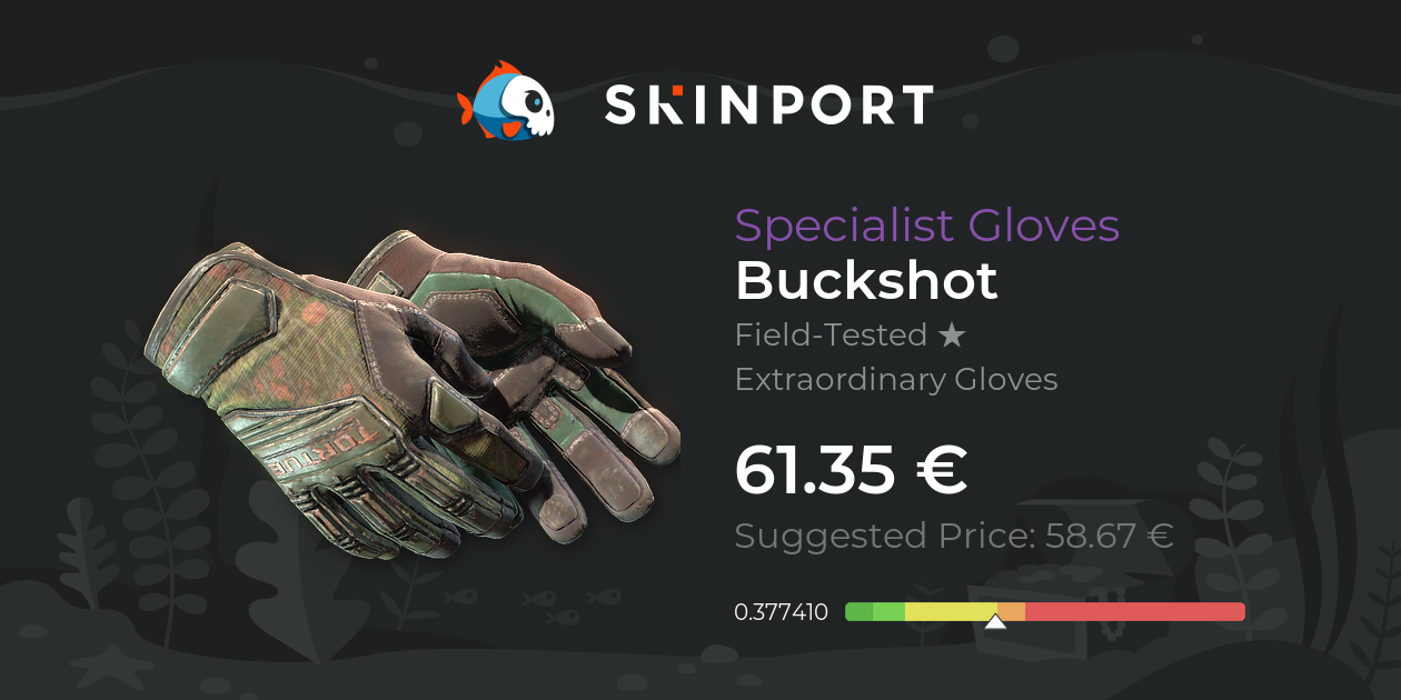 Specialist Gloves | Buckshot (Field-Tested) - Counter-Strike 2 - Skinport