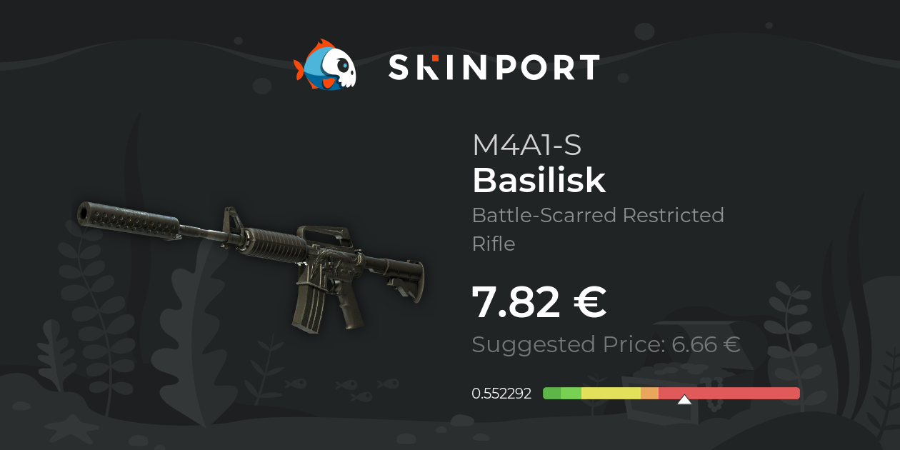 M4A1-S | Basilisk (Battle-Scarred) - Counter-Strike 2 - Skinport