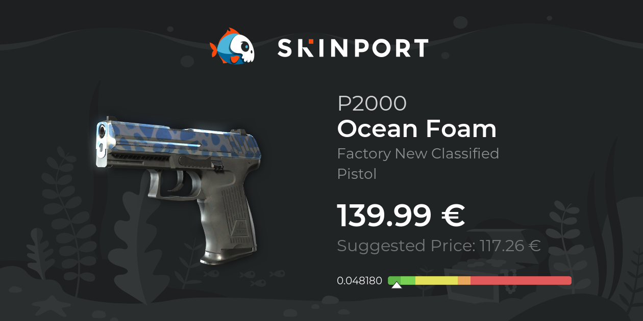 P2000 Ocean Foam (Factory New) CounterStrike 2 Skinport