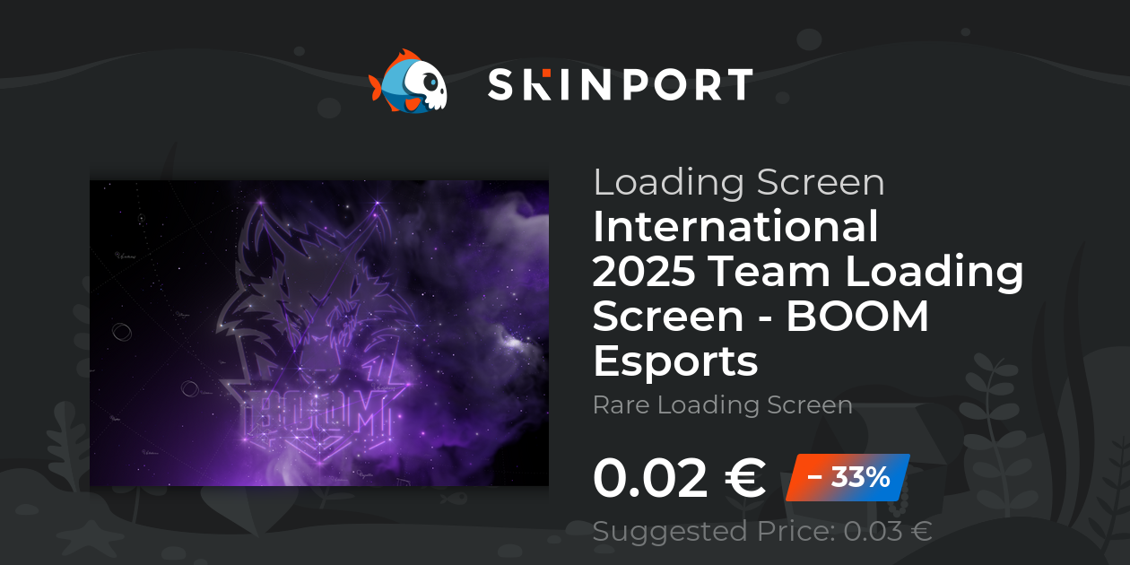 International 2025 Team Loading Screen - BOOM Esports - Dota 2 - Skinport