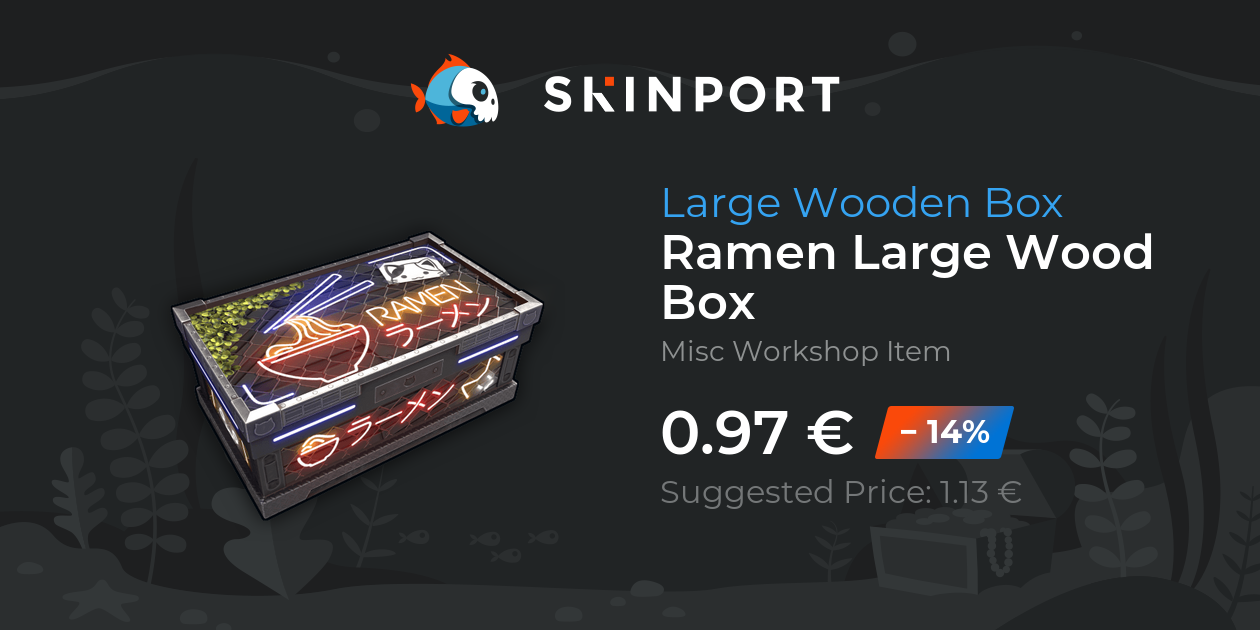Ramen Large Wood Box - Rust - Skinport