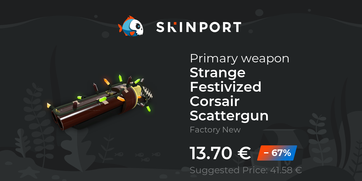 Strange Festivized Corsair Scattergun (Factory New) - Team Fortress 2 ...