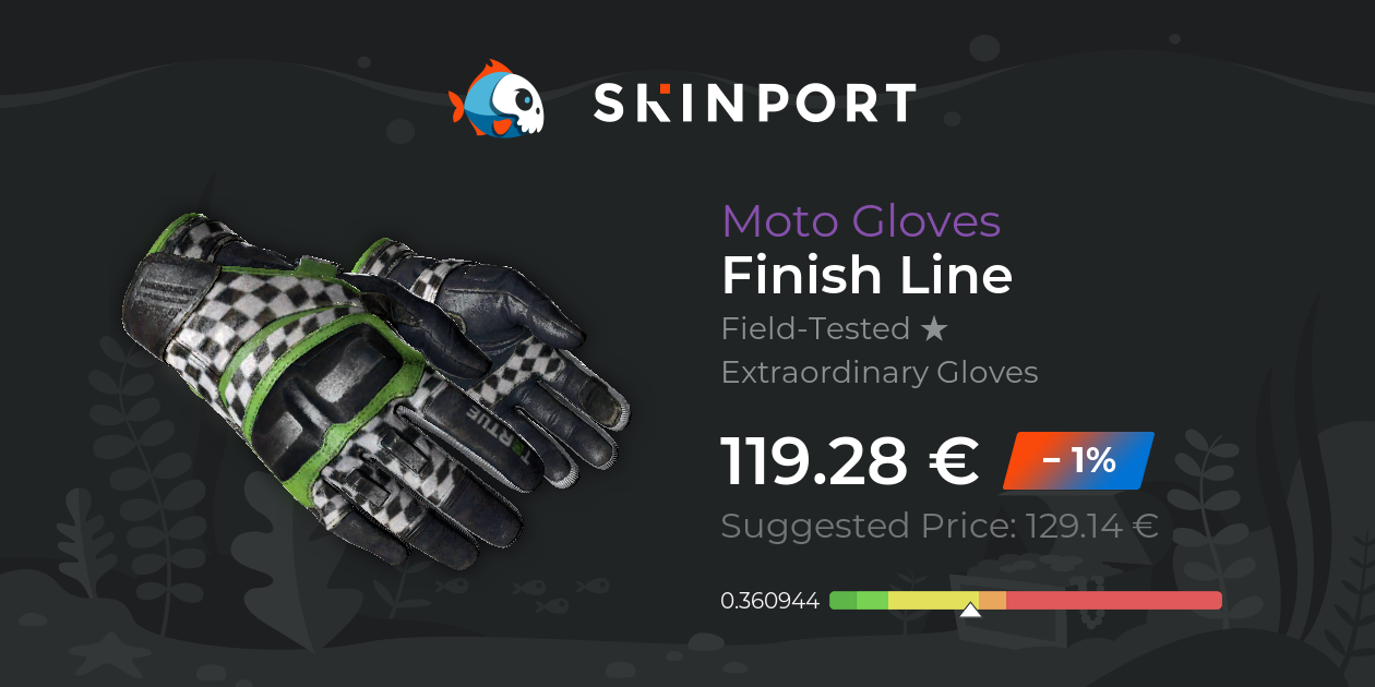 Moto Gloves Finish Line (FieldTested) CS2 Skinport