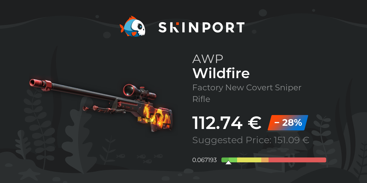 AWP | Wildfire (Factory New) - Counter-Strike 2 - Skinport