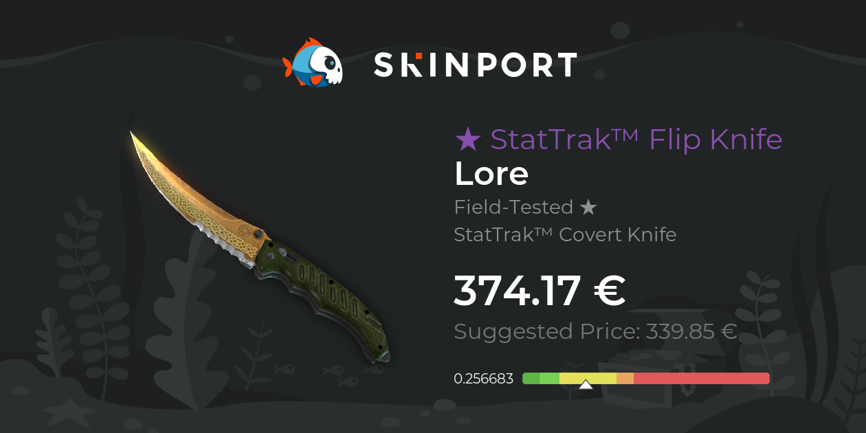 StatTrak™ Flip Knife | Lore (Field-Tested) - CS:GO - Skinport