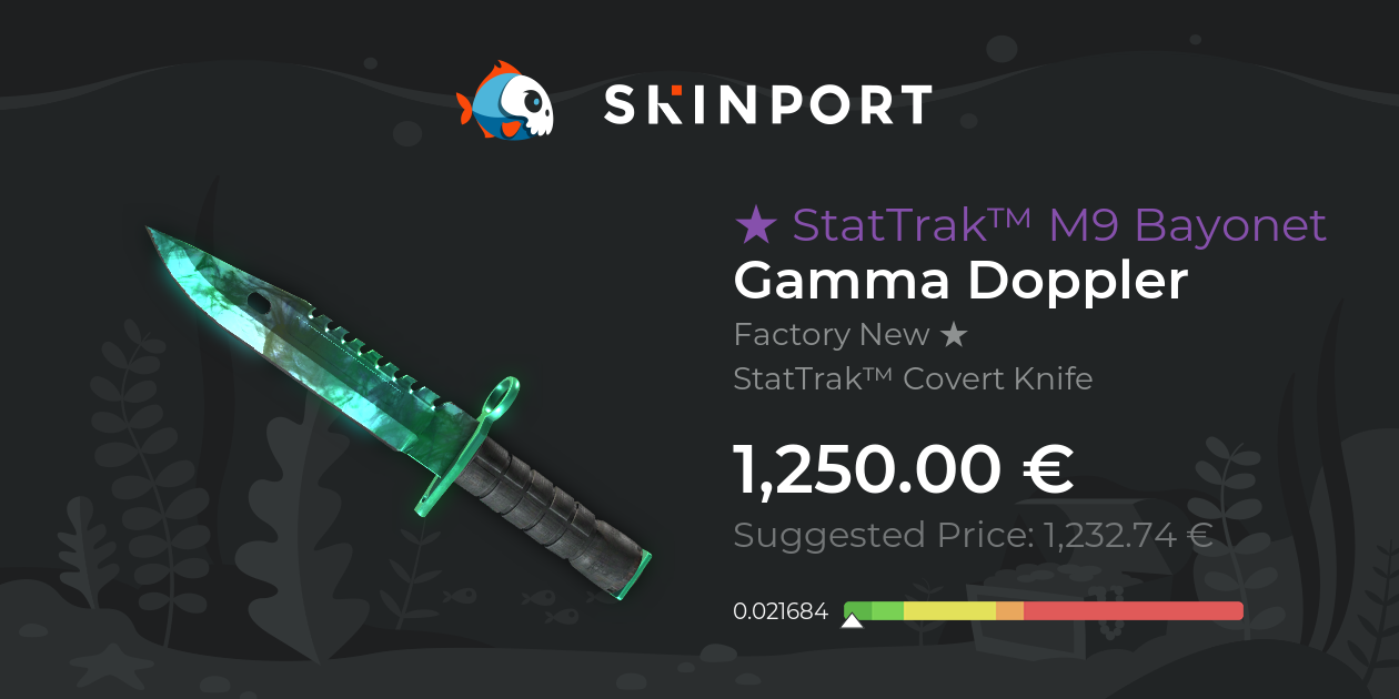 StatTrak™ M9 Bayonet | Gamma Doppler (Factory New) - Counter-Strike 2 ...