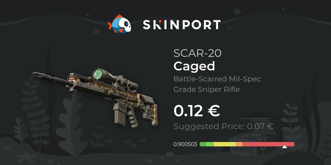 SCAR-20 | Caged (Savaş Görmüş) - Counter-Strike 2 - Skinport