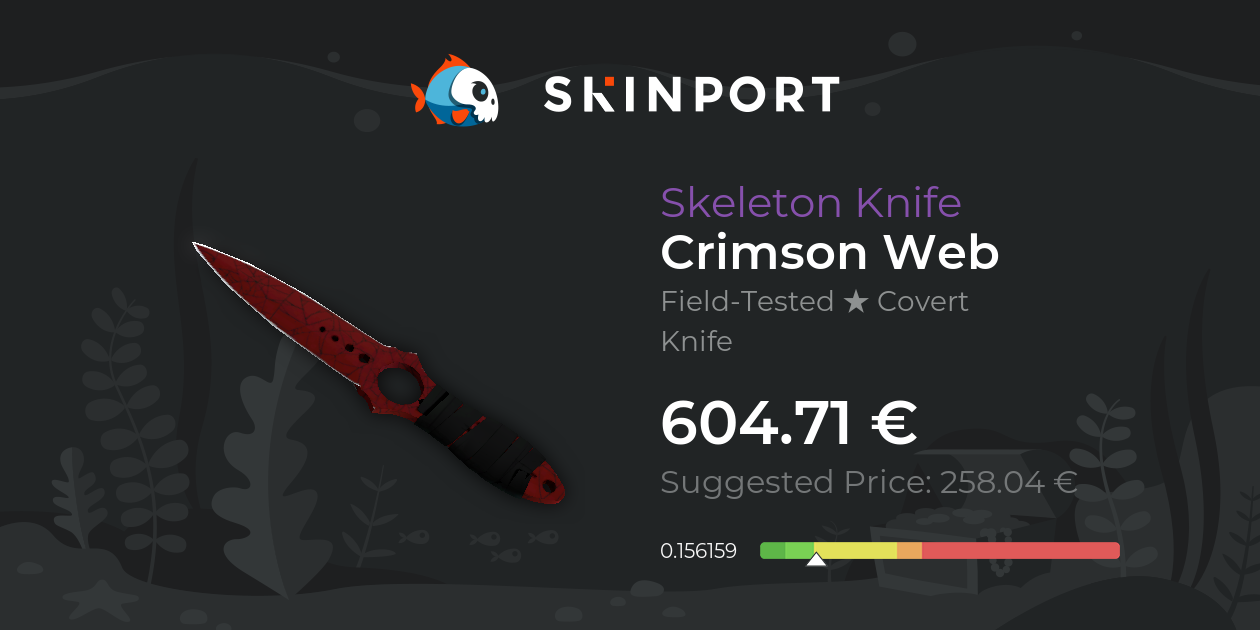 Faca Skeleton ★ | Crimson Web (Testado no Terreno) - Counter-Strike 2 ...
