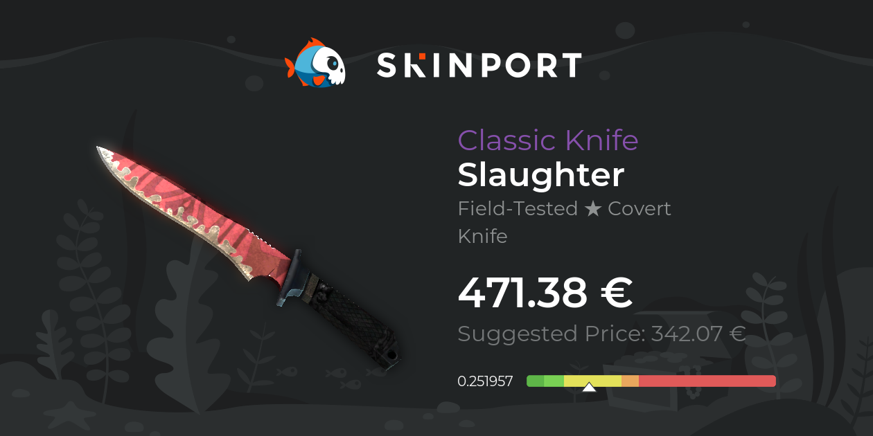 Classic Knife | Slaughter (Field-Tested) - CS:GO - Skinport