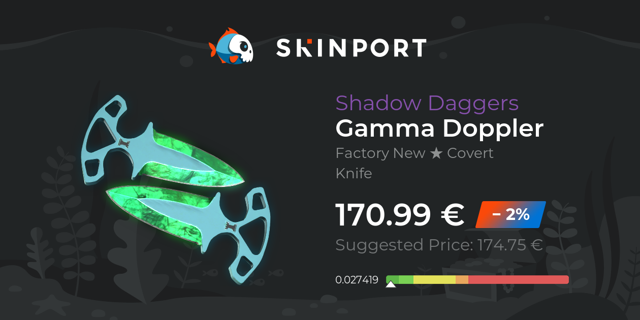 Shadow Daggers | Gamma Doppler (Factory New) - Counter-Strike 2 - Skinport