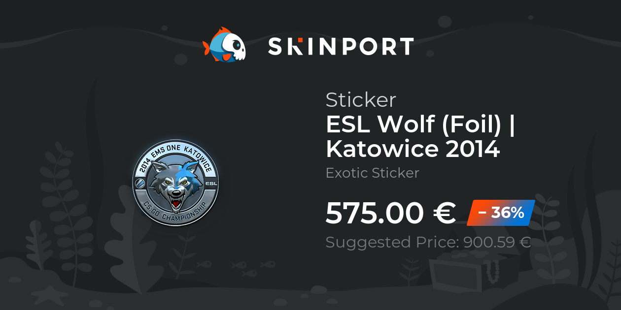 Sticker ESL Wolf (Foil) Katowice 2014 CounterStrike 2 Skinport