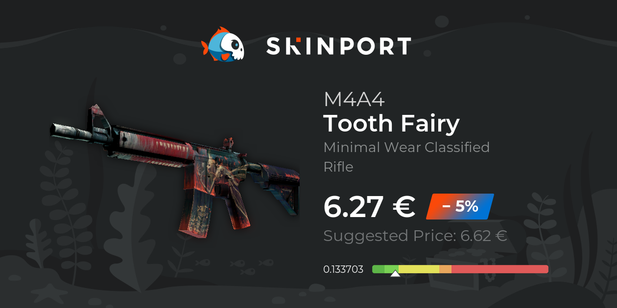 M4A4 | Tooth Fairy (Minimal Wear) - Counter-Strike 2 - Skinport