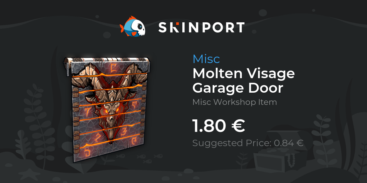 Molten Visage Garage Door - Rust - Skinport