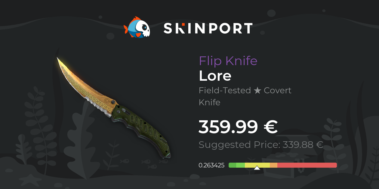 Flip Knife | Lore (Field-Tested) - CS2 - Skinport