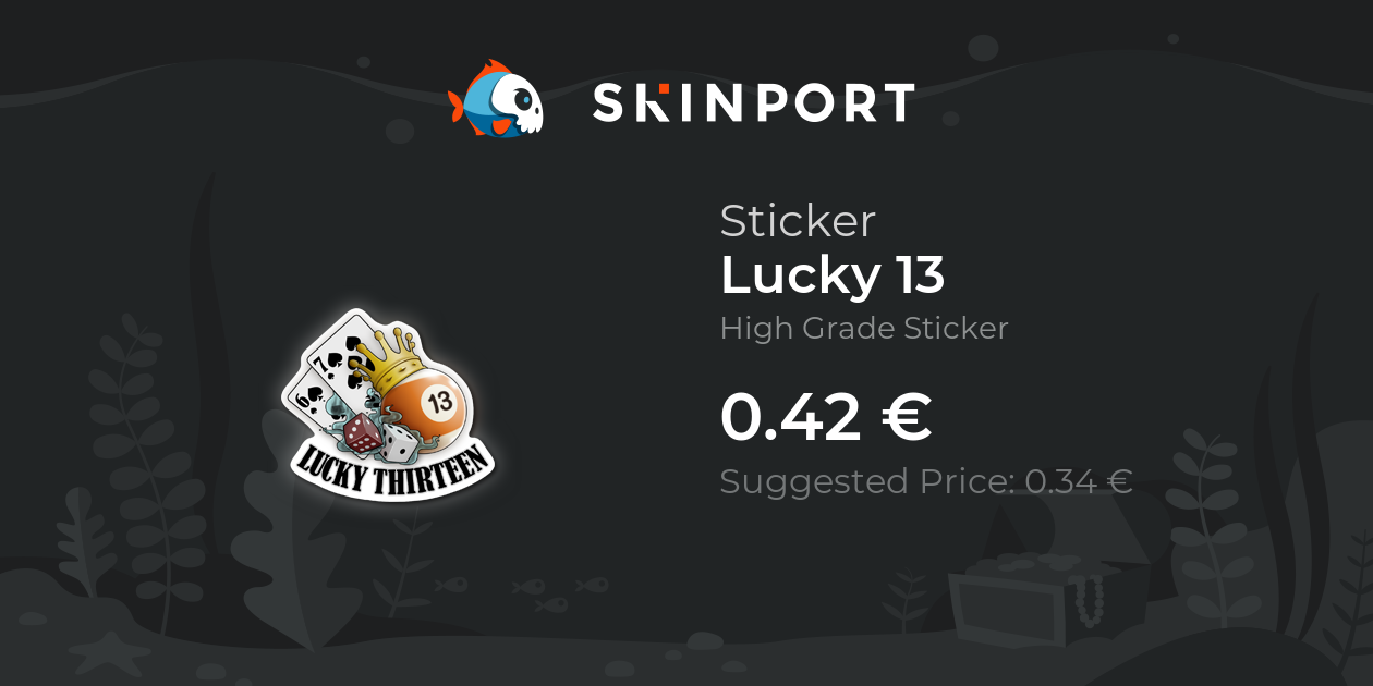 Sticker | Lucky 13 - Counter-Strike 2 - Skinport