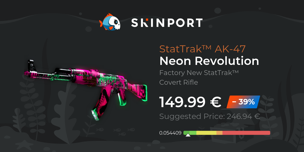 StatTrak™ AK-47 | Neon Revolution (Factory New) - CS:GO - Skinport