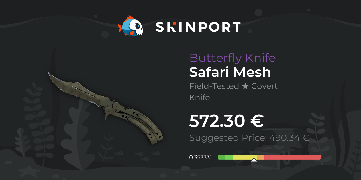 Butterfly Knife Safari Mesh (FieldTested) CSGO Skinport