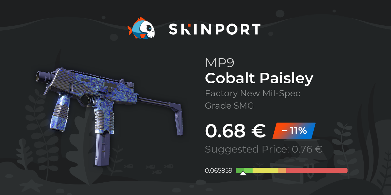 MP9 | Cobalt Paisley (Factory New) - Counter-Strike 2 - Skinport