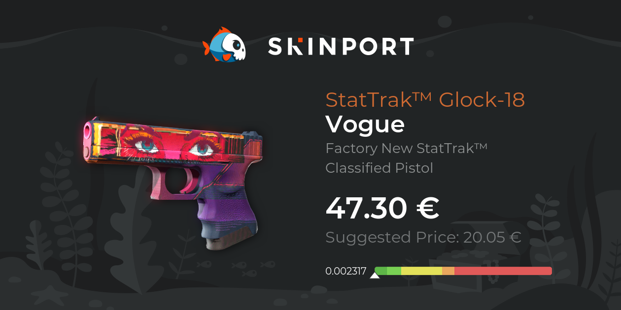 StatTrak™ Glock-18 | Vogue (Factory New) - Counter-Strike 2 - Skinport