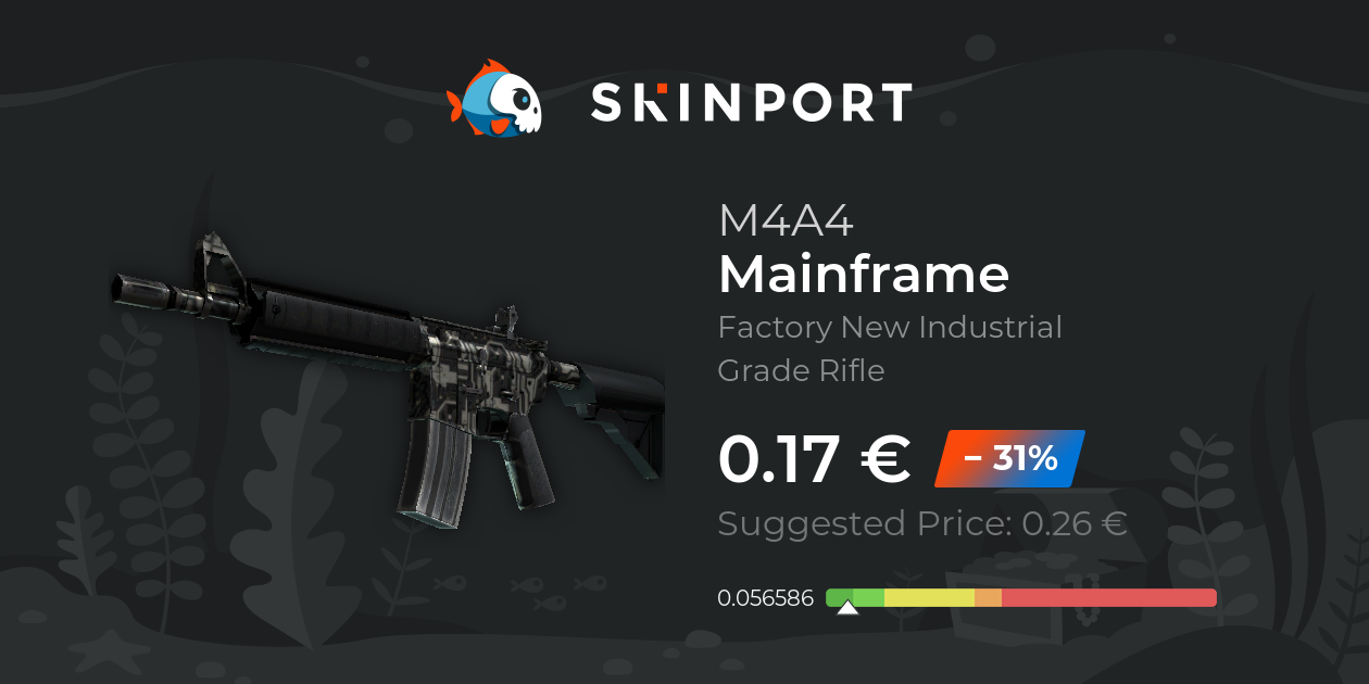 M4A4 | Mainframe (Fabrikneu) - CS2 - Skinport