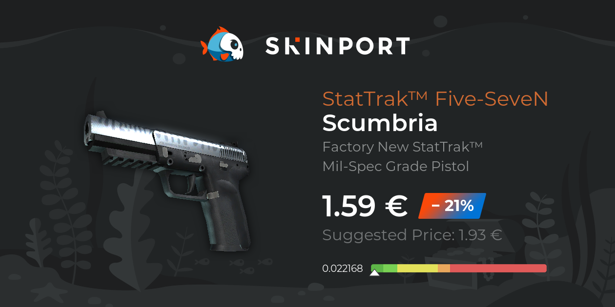 Stattrak™ Five Seven Scumbria Factory New Csgo Skinport