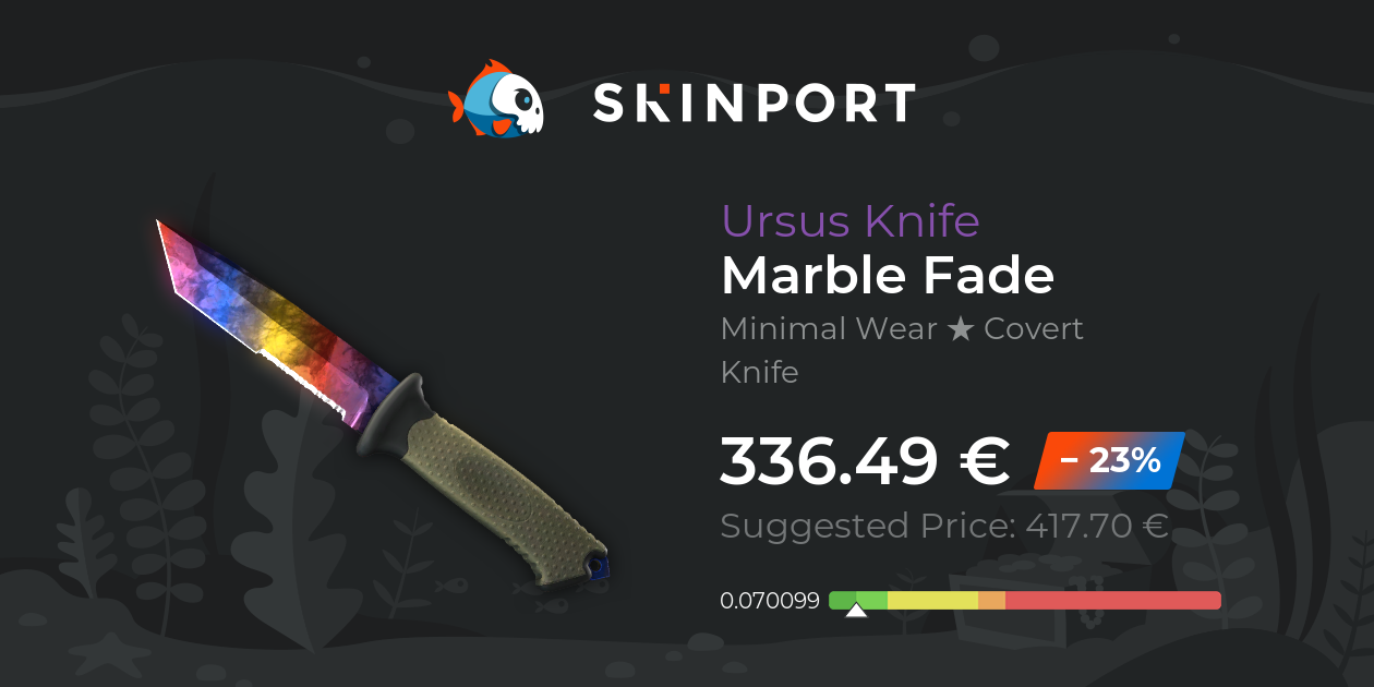 Ursus Knife | Marble Fade (Minimal Wear) - Counter-Strike 2 - Skinport