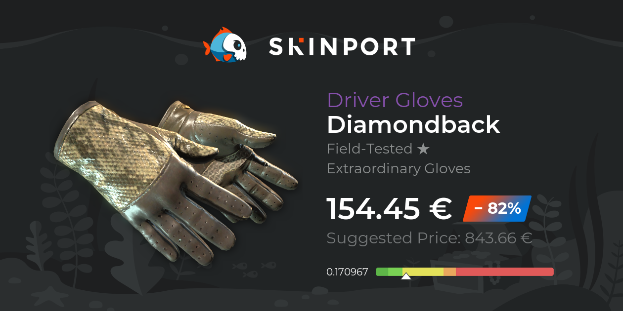 Driver Gloves Diamondback (FieldTested) CounterStrike 2 Skinport