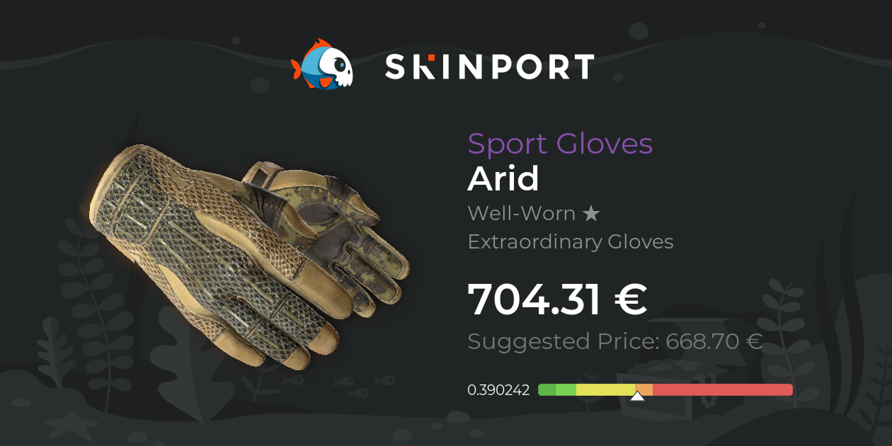 Sport Gloves Arid (WellWorn) CSGO Skinport