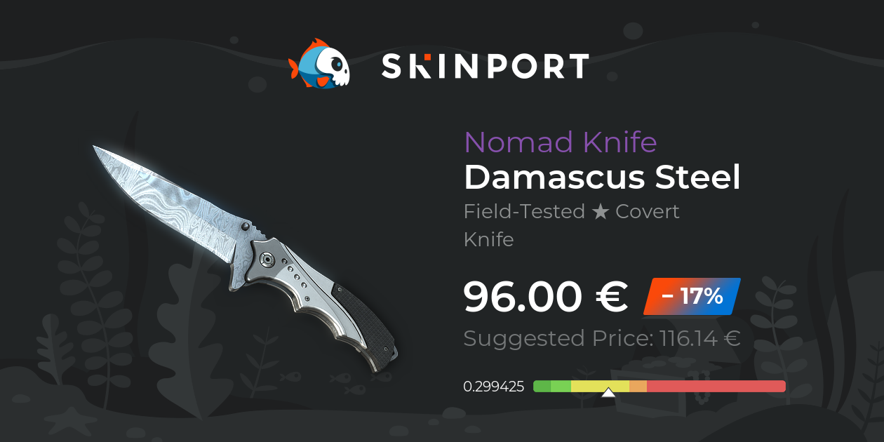 Nomad Knife | Damascus Steel (Field-Tested) - Counter-Strike 2 - Skinport