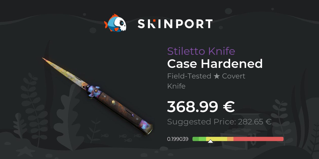 Stiletto Knife Case Hardened (FieldTested) CSGO Skinport