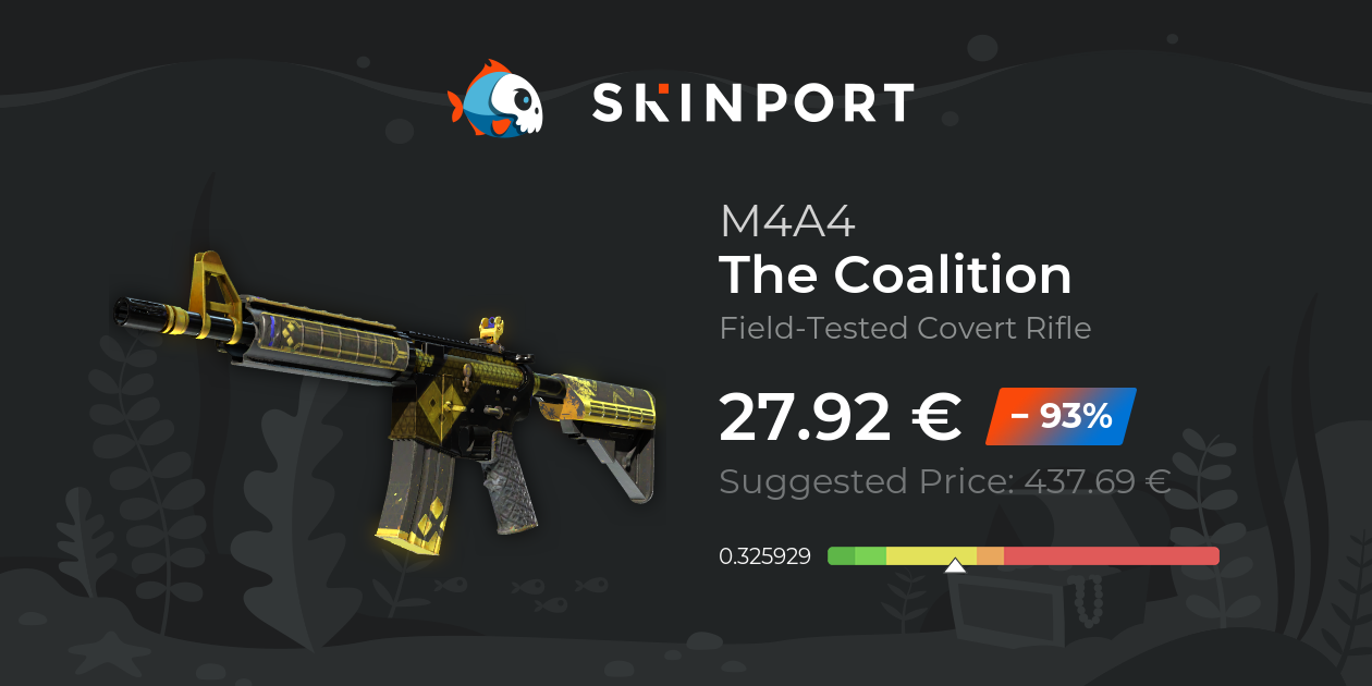 M4A4 | 合纵 (久经沙场) - Counter-Strike 2 - Skinport