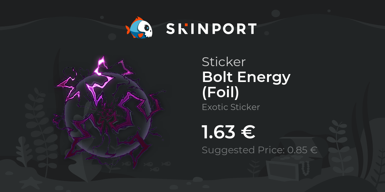 Sticker | Bolt Energy (Foil) - Counter-Strike 2 - Skinport