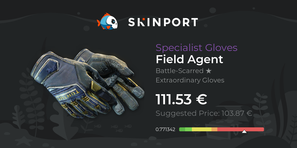 Specialist Gloves | Field Agent (Battle-Scarred) - Counter-Strike 2 ...