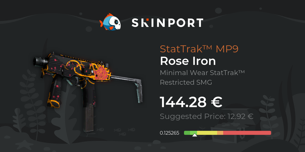 StatTrak™ MP9 | Rose Iron (Minimal Wear) - CS2 - Skinport