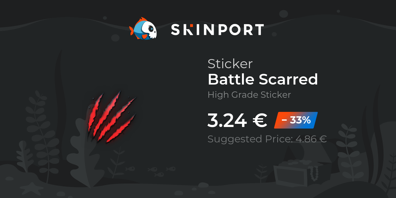 Sticker | Battle Scarred - Counter-Strike 2 - Skinport