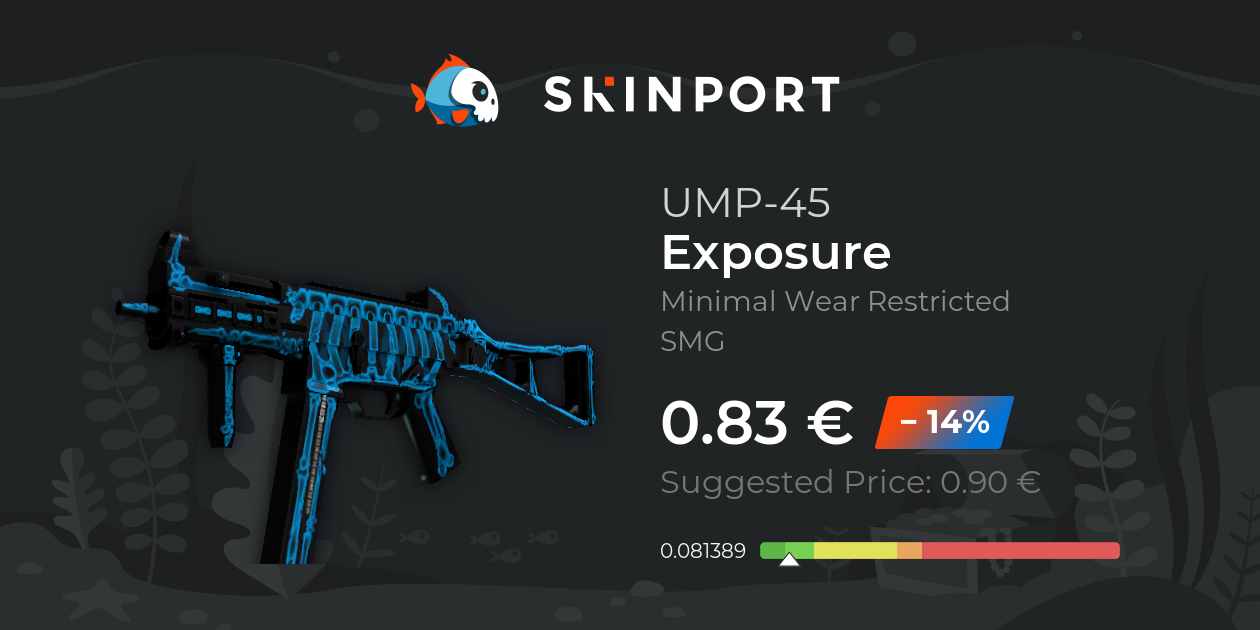 UMP-45 | Exposure (Minimal Wear) - Counter-Strike 2 - Skinport