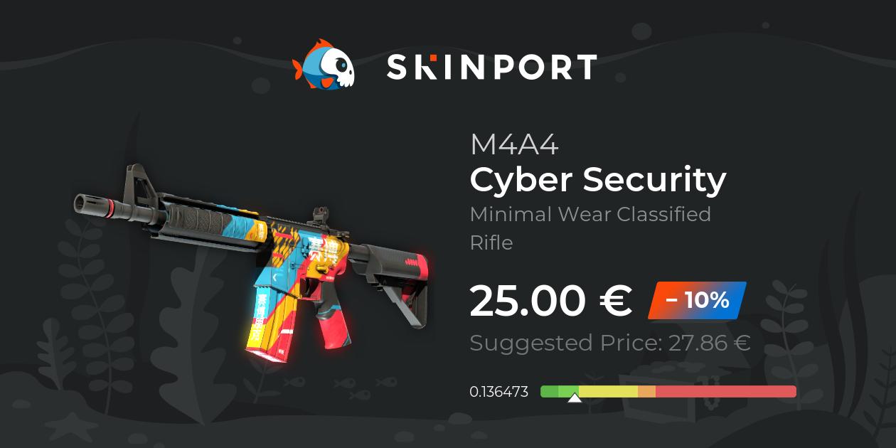 M4A4 | Cyber Security (Minimal Wear) - Counter-Strike 2 - Skinport