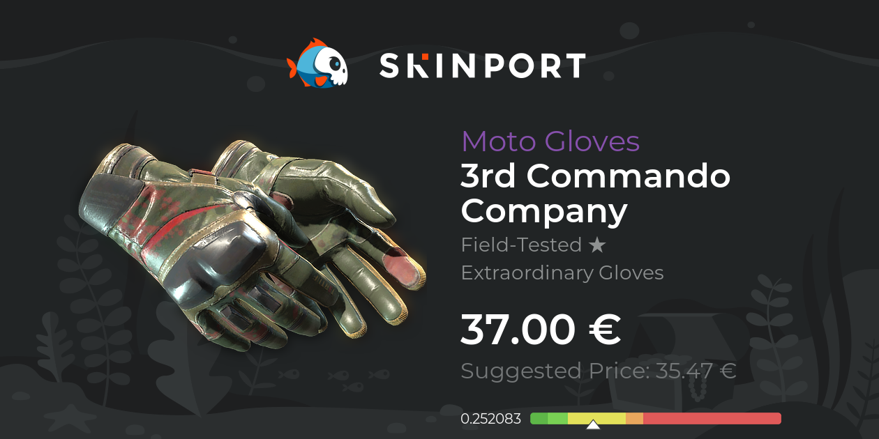 Moto Gloves | 3rd Commando Company (Field-Tested) - Counter-Strike 2 ...