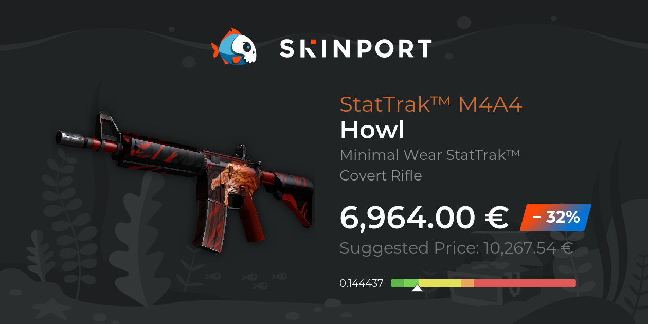 StatTrak™ M4A4 | Howl (Minimal Wear) - CS:GO - Skinport