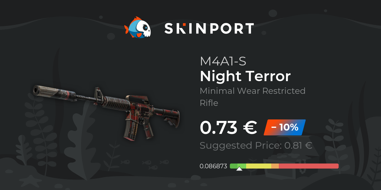 M4A1-S | Night Terror (Minimal Wear) - Counter-Strike 2 - Skinport