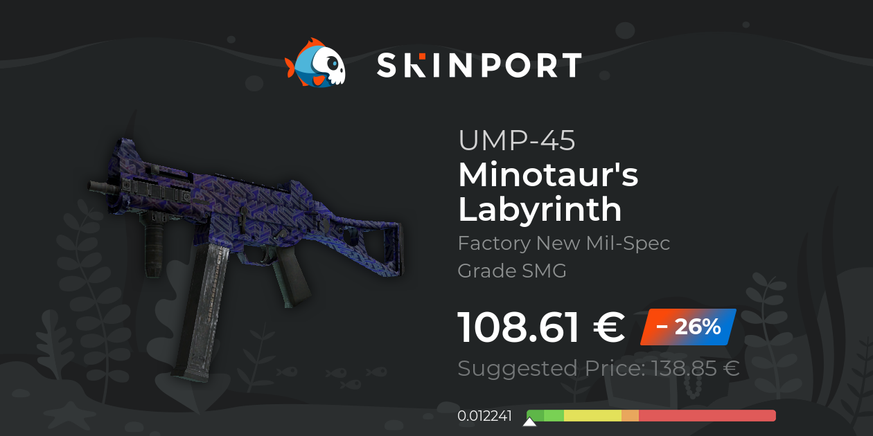 UMP-45 | Minotaur's Labyrinth (Factory New) - Counter-Strike 2 - Skinport