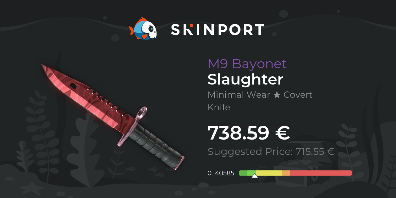 M9 Bayonet | Slaughter (Minimal Wear) - Counter-Strike 2 - Skinport