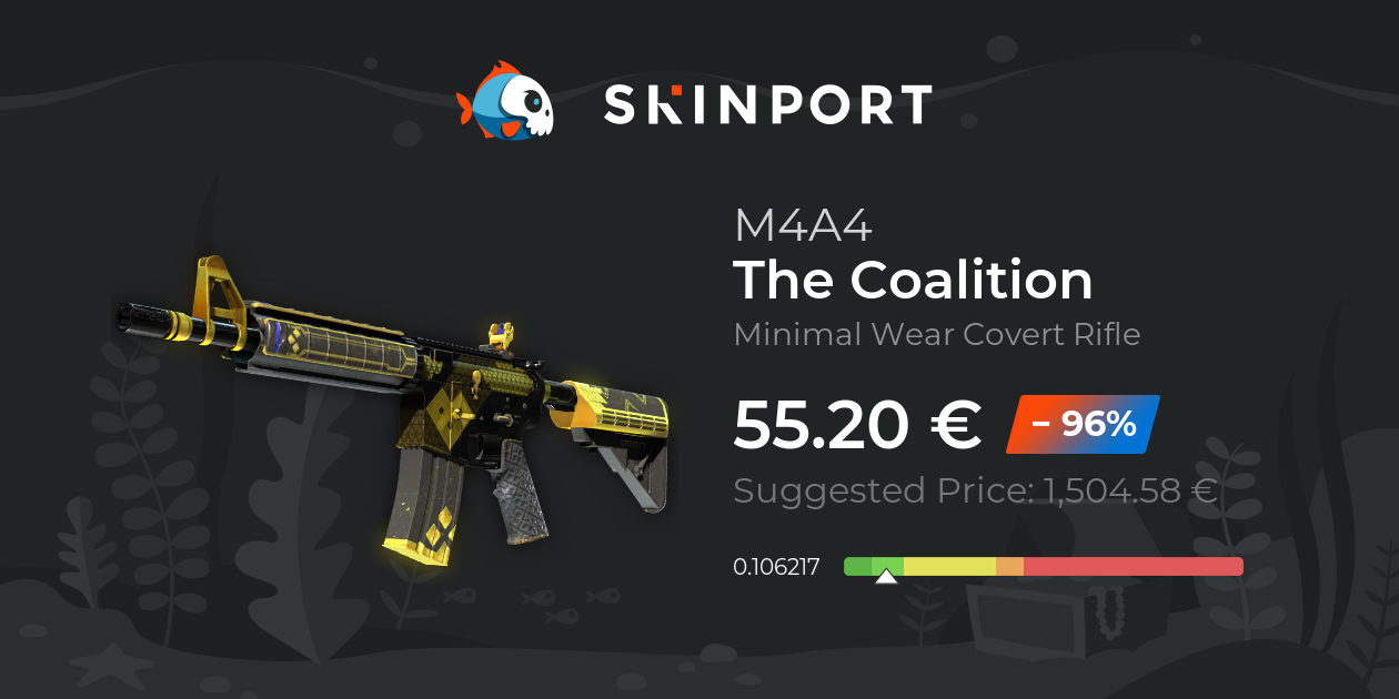 M4A4 The Coalition (Minimal Wear) CounterStrike 2 Skinport