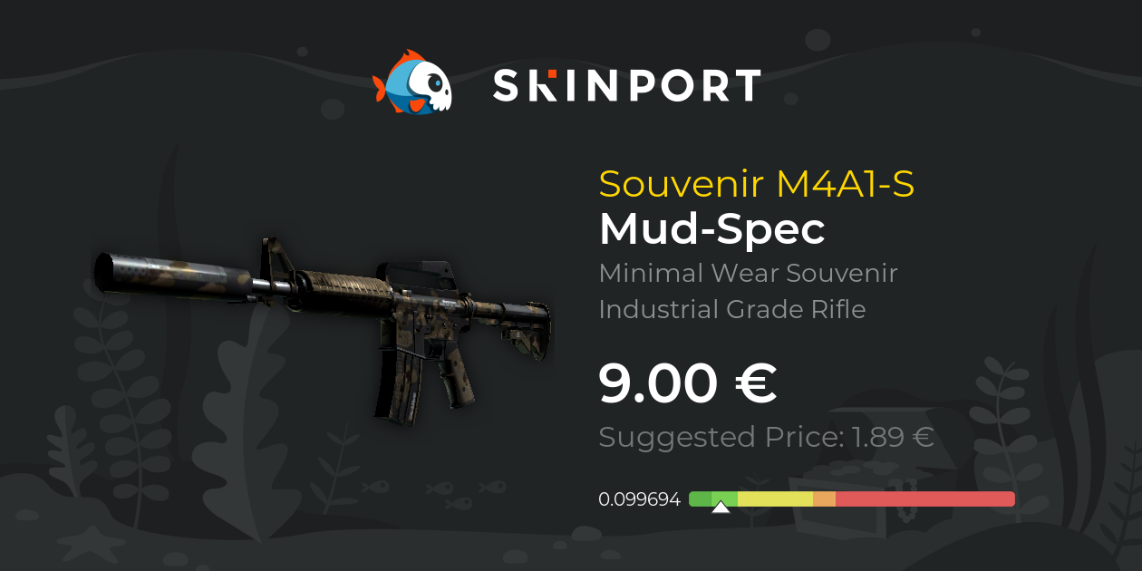 Souvenir M4A1-S | Mud-Spec (Minimal Wear) - Counter-Strike 2 - Skinport